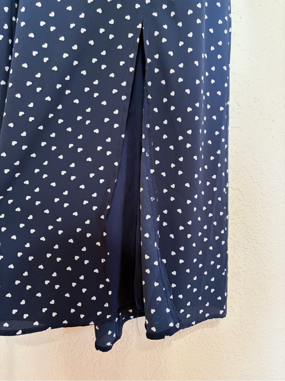 Francesca's Collections Navy and White Midi Dress - Picture 9 of 12